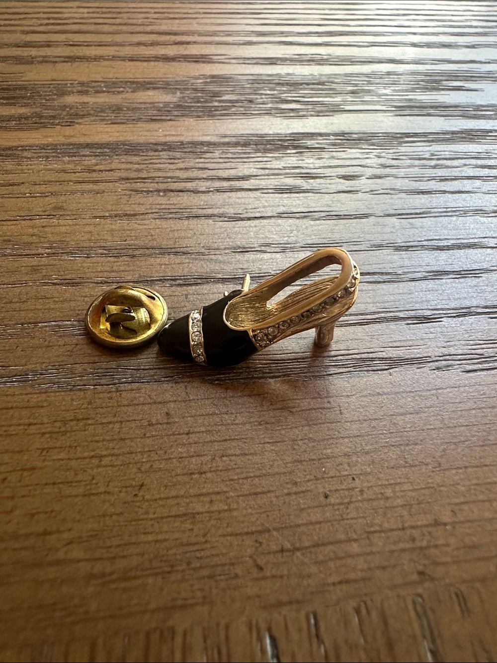 High Heel Gold Tone Pin